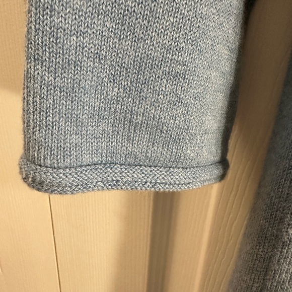 J Jill Pure Jill Cotton Cashmere Blend Knit Pullover Sweater Dress Pale Blue XS - Picture 3 of 9